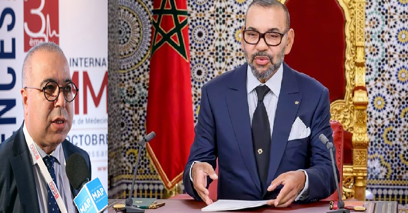 بلاغ للطبيب الشخصي لجلالة الملك: جلالة الملك يعاني من ألم في أسفل الظهر مع تشنج عضلي lombosciatalgie mécanique, associée à une contracture musculaire دون أي علامة تدعو إلى القلق بلاغ للطبيب الشخصي لجلالة الملك: جلالة الملك يعاني من ألم في أسفل الظهر مع تشنج عضلي lombosciatalgie mécanique, associée à une contracture musculaire دون أي علامة تدعو إلى القلق