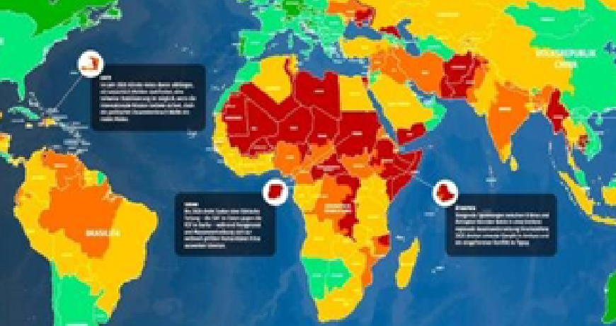 أطلس مخاطر الدول 2026: “أليانز تريد” ت بقي على تنقيط المغرب وتصفه بـ”أكثر البلدان أمانا في إفريقيا للأعمال” أطلس مخاطر الدول 2026: “أليانز تريد” ت بقي على تنقيط المغرب وتصفه بـ”أكثر البلدان أمانا في إفريقيا للأعمال”