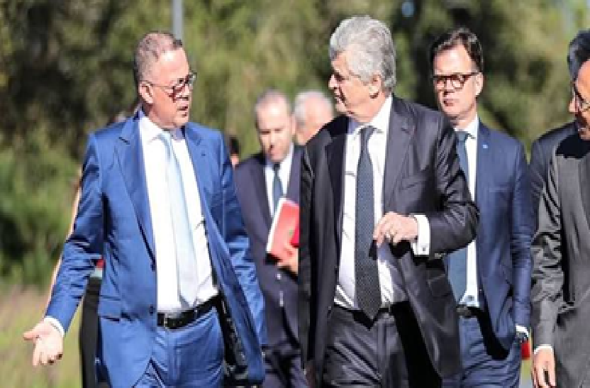 فوزي لقجع يتراس اجتماع لفريق العمل المغربي-الفرنسي في أفق تنظيم كأس العالم 2030 فوزي لقجع يتراس اجتماع لفريق العمل المغربي-الفرنسي في أفق تنظيم كأس العالم 2030