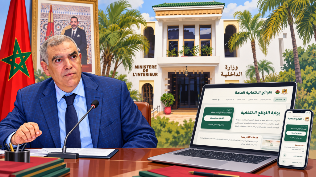 بلاغ تذكيري لوزير الداخلية: يمكن للناخبين التعرف على مكاتب التصويت المخصصة لهم عن طريق الرقم المجاني 2727 وموقع ww.listeselectorales.ma وتحميل تطبيق MonBV بلاغ تذكيري لوزير الداخلية: يمكن للناخبين التعرف على مكاتب التصويت المخصصة لهم عن طريق الرقم المجاني 2727 وموقع ww.listeselectorales.ma وتحميل تطبيق MonBV