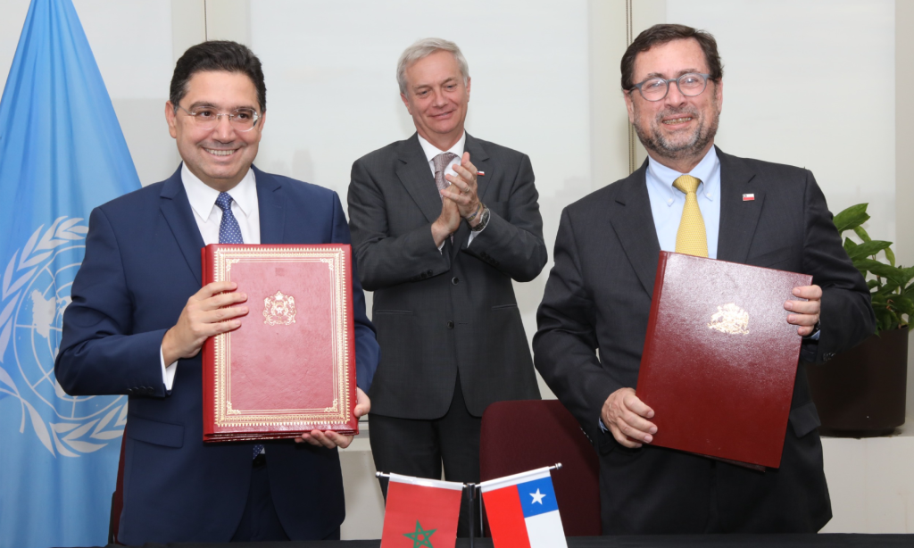 الشيلي تعترف بسيادة المغرب على الصحراء الشيلي تعترف بسيادة المغرب على الصحراء